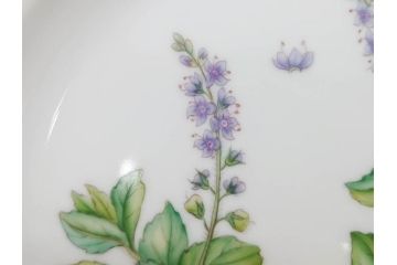 デンマーク　ROYAL COPENHAGEN(ロイヤルコペンハーゲン)　フローラダニカ　621　丹念に描かれた花のデザインが見事なプレート(フラワー、金彩、中皿、ディッシュ、ケーキプレート、洋食器、北欧)(R-079044)　