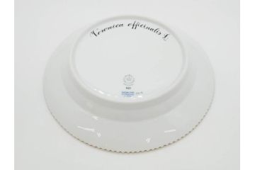 デンマーク　ROYAL COPENHAGEN(ロイヤルコペンハーゲン)　フローラダニカ　621　丹念に描かれた花のデザインが見事なプレート(フラワー、金彩、中皿、ディッシュ、ケーキプレート、洋食器、北欧)(R-079044)　