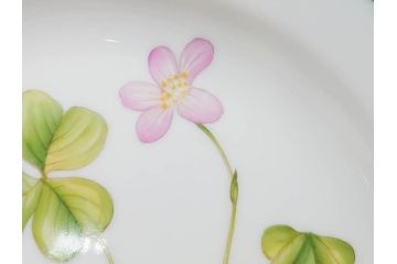 デンマーク　ROYAL COPENHAGEN(ロイヤルコペンハーゲン)　フローラダニカ　621　可憐な花のデザインが可愛らしいプレート(金彩、フラワー、ディッシュ、中皿、ケーキプレート、洋食器、北欧)(R-079045)