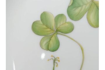デンマーク　ROYAL COPENHAGEN(ロイヤルコペンハーゲン)　フローラダニカ　621　可憐な花のデザインが可愛らしいプレート(金彩、フラワー、ディッシュ、中皿、ケーキプレート、洋食器、北欧)(R-079045)