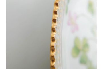 デンマーク　ROYAL COPENHAGEN(ロイヤルコペンハーゲン)　フローラダニカ　621　可憐な花のデザインが可愛らしいプレート(金彩、フラワー、ディッシュ、中皿、ケーキプレート、洋食器、北欧)(R-079045)
