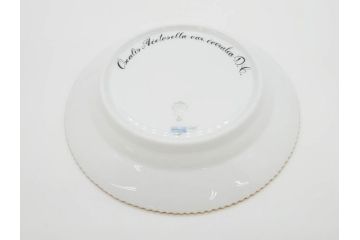 デンマーク　ROYAL COPENHAGEN(ロイヤルコペンハーゲン)　フローラダニカ　621　可憐な花のデザインが可愛らしいプレート(金彩、フラワー、ディッシュ、中皿、ケーキプレート、洋食器、北欧)(R-079045)