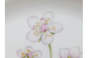 デンマーク　ROYAL COPENHAGEN(ロイヤルコペンハーゲン)　フローラダニカ　621　煌びやかな金彩と生き生きと描かれた花に見惚れるプレート(フラワー、ディッシュ、中皿、ケーキプレート、洋食器、北欧)(R-079046)