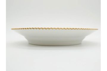 デンマーク　ROYAL COPENHAGEN(ロイヤルコペンハーゲン)　フローラダニカ　621　煌びやかな金彩と生き生きと描かれた花に見惚れるプレート(フラワー、ディッシュ、中皿、ケーキプレート、洋食器、北欧)(R-079046)