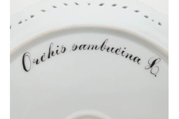 デンマーク　ROYAL COPENHAGEN(ロイヤルコペンハーゲン)　フローラダニカ　380　透かしの縁と金彩が美しいプレート(レース、フリル、金彩、花、フラワー、ディッシュ、大皿、透かし皿、洋食器、北欧)(R-079047)