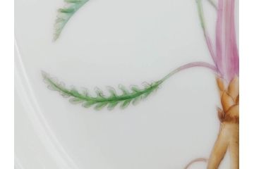 デンマーク　ROYAL COPENHAGEN(ロイヤルコペンハーゲン)　フローラダニカ　371　食卓が華やぐ優雅なオーバルプレート(金彩、フラワー、ディッシュ、中皿、洋食器、北欧)(R-079048)
