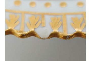 デンマーク　ROYAL COPENHAGEN(ロイヤルコペンハーゲン)　フローラダニカ　371　食卓が華やぐ優雅なオーバルプレート(金彩、フラワー、ディッシュ、中皿、洋食器、北欧)(R-079048)