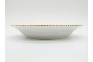デンマーク　ROYAL COPENHAGEN(ロイヤルコペンハーゲン)　フローラダニカ　371　食卓が華やぐ優雅なオーバルプレート(金彩、フラワー、ディッシュ、中皿、洋食器、北欧)(R-079048)