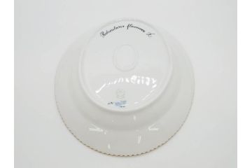 デンマーク　ROYAL COPENHAGEN(ロイヤルコペンハーゲン)　フローラダニカ　371　食卓が華やぐ優雅なオーバルプレート(金彩、フラワー、ディッシュ、中皿、洋食器、北欧)(R-079048)