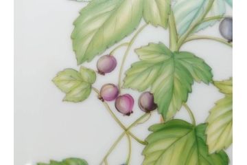 デンマーク　ROYAL COPENHAGEN(ロイヤルコペンハーゲン)　フローラダニカ　624　細部まで丁寧に色付された可愛らしいプレート(金彩、フラワー、ディッシュ、大皿、洋食器、北欧)(R-079049)