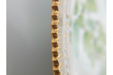 デンマーク　ROYAL COPENHAGEN(ロイヤルコペンハーゲン)　フローラダニカ　624　細部まで丁寧に色付された可愛らしいプレート(金彩、フラワー、ディッシュ、大皿、洋食器、北欧)(R-079049)