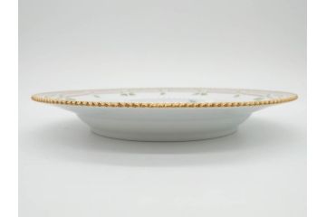 デンマーク　ROYAL COPENHAGEN(ロイヤルコペンハーゲン)　フローラダニカ　624　細部まで丁寧に色付された可愛らしいプレート(金彩、フラワー、ディッシュ、大皿、洋食器、北欧)(R-079049)