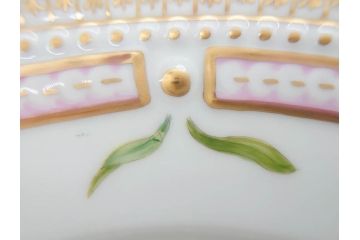 デンマーク　ROYAL COPENHAGEN(ロイヤルコペンハーゲン)　フローラダニカ　20/3549　食卓を鮮やかに彩るプレート(金彩、フラワー、ディッシュ、大皿、洋食器、北欧)(R-079050)