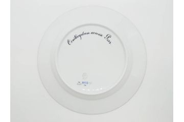 デンマーク　ROYAL COPENHAGEN(ロイヤルコペンハーゲン)　フローラダニカ　20/3549　食卓を鮮やかに彩るプレート(金彩、フラワー、ディッシュ、大皿、洋食器、北欧)(R-079050)