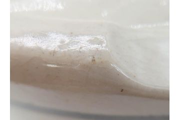 時代物　松景銘　麒麟に雲図　空駆ける麒麟が印象的な火鉢(陶器、丸火鉢、手あぶり、吉祥文様、霊獣)(R-079052)