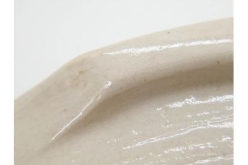 時代物　松景銘　麒麟に雲図　空駆ける麒麟が印象的な火鉢(陶器、丸火鉢、手あぶり、吉祥文様、霊獣)(R-079052)