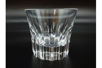 フランス　Baccarat　バカラ　エトナ(2011年・日本限定)　ARABESQUE SMALL BOWL(アラベスク スモール ボウル)　繊細なカッティングが煌めくタンブラー&ボウル(フルレッドクリスタルガラス、ロックグラス、コップ、グラス、小鉢、共箱付き)(R-079054)