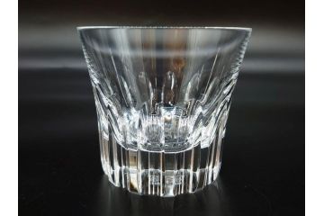 フランス　Baccarat　バカラ　エトナ(2011年・日本限定)　ARABESQUE SMALL BOWL(アラベスク スモール ボウル)　繊細なカッティングが煌めくタンブラー&ボウル(フルレッドクリスタルガラス、ロックグラス、コップ、グラス、小鉢、共箱付き)(R-079054)