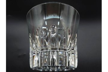 フランス　Baccarat　バカラ　エトナ(2011年・日本限定)　ARABESQUE SMALL BOWL(アラベスク スモール ボウル)　繊細なカッティングが煌めくタンブラー&ボウル(フルレッドクリスタルガラス、ロックグラス、コップ、グラス、小鉢、共箱付き)(R-079054)