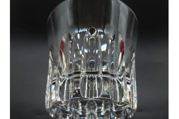 フランス　Baccarat　バカラ　エトナ(2011年・日本限定)　ARABESQUE SMALL BOWL(アラベスク スモール ボウル)　繊細なカッティングが煌めくタンブラー&ボウル(フルレッドクリスタルガラス、ロックグラス、コップ、グラス、小鉢、共箱付き)(R-079054)