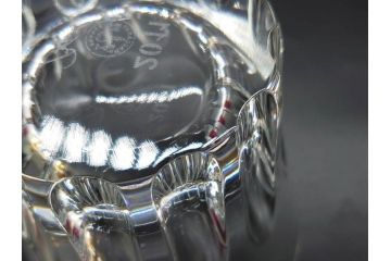 フランス　Baccarat　バカラ　エトナ(2011年・日本限定)　ARABESQUE SMALL BOWL(アラベスク スモール ボウル)　繊細なカッティングが煌めくタンブラー&ボウル(フルレッドクリスタルガラス、ロックグラス、コップ、グラス、小鉢、共箱付き)(R-079054)