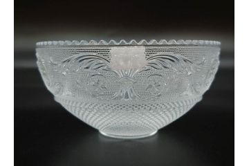 フランス　Baccarat　バカラ　エトナ(2011年・日本限定)　ARABESQUE SMALL BOWL(アラベスク スモール ボウル)　繊細なカッティングが煌めくタンブラー&ボウル(フルレッドクリスタルガラス、ロックグラス、コップ、グラス、小鉢、共箱付き)(R-079054)