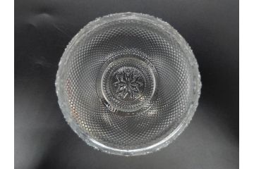 フランス　Baccarat　バカラ　エトナ(2011年・日本限定)　ARABESQUE SMALL BOWL(アラベスク スモール ボウル)　繊細なカッティングが煌めくタンブラー&ボウル(フルレッドクリスタルガラス、ロックグラス、コップ、グラス、小鉢、共箱付き)(R-079054)