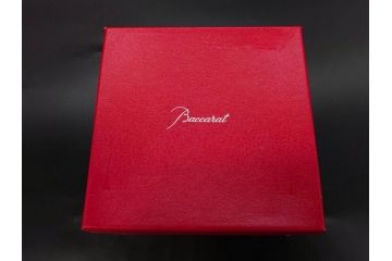 フランス　Baccarat　バカラ　エトナ(2011年・日本限定)　ARABESQUE SMALL BOWL(アラベスク スモール ボウル)　繊細なカッティングが煌めくタンブラー&ボウル(フルレッドクリスタルガラス、ロックグラス、コップ、グラス、小鉢、共箱付き)(R-079054)