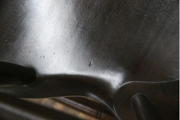 中古　松本民芸家具　美しいシルエットが目を引く#85リーチ型アームチェア(ダイニングチェア、板座チェア、椅子、イス)(R-079060)