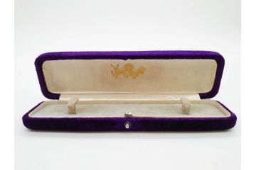 彫金　K18(18金)　さりげないデザインが上品な帯留め(ゴールド、真珠、パール、帯締め、着物道具、アクセサリー、和装小物、ケース付き)(R-079063)