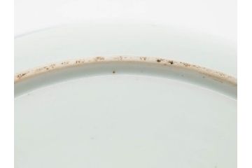 江戸期　古伊万里　山水図　約47cm　1尺5寸　柔らかな青色の濃淡が魅力的な大皿(染付、楼閣図、和皿、和食器、一尺五寸)(R-079066)