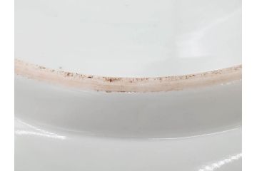 江戸期　古伊万里　山水図　約47cm　1尺5寸　柔らかな青色の濃淡が魅力的な大皿(染付、楼閣図、和皿、和食器、一尺五寸)(R-079066)