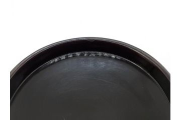江戸〜明治期　艶やかな漆に金蒔絵が映えた美しい重香合(三段丸重、重箱、香道具、茶道具、木製、漆器、お重、草花)(R-079068)
