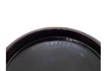 江戸〜明治期　艶やかな漆に金蒔絵が映えた美しい重香合(三段丸重、重箱、香道具、茶道具、木製、漆器、お重、草花)(R-079068)