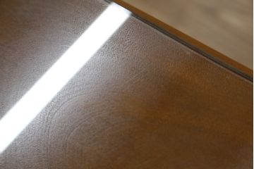 中古　横浜ダニエル(daniel)　アーリーアメリカンシリーズ　A-402　ラウンド型の鏡が印象的! 上品な佇まいのドレッサーとスツールのセット(鏡台、化粧台、ミラー)(R-079074)