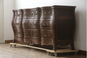 アメリカビンテージ　美品!!　アメリカ高級家具　ヘンレドン社(HENREDON)　ラグジュアリーなフレンチスタイルのチェスト(サイドボード、洋服タンス、収納箪笥、引き出し、ヴィンテージ、米国)(R-079075)