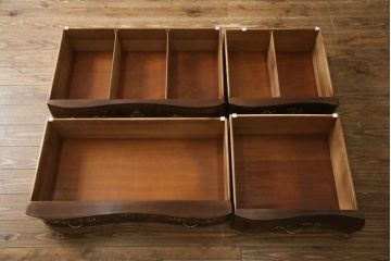 アメリカビンテージ　美品!!　アメリカ高級家具　ヘンレドン社(HENREDON)　ラグジュアリーなフレンチスタイルのチェスト(サイドボード、洋服タンス、収納箪笥、引き出し、ヴィンテージ、米国)(R-079075)