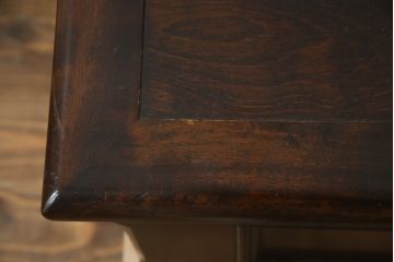 希少!!　中古　松本民芸家具　木目が作りだすランダムな色の濃淡が美しいA型チェスト(ベンチ収納、ベンチチェスト、コファ、ブランケットボックス、収納箱)(定価約31万円)(R-079080)