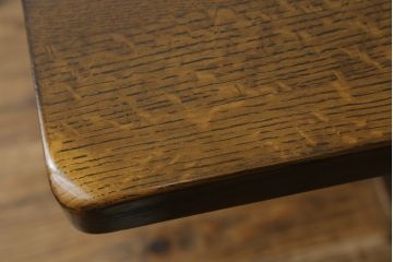 中古　美品　柏木工(KASHIWA)　WILDERNESS(ウィルダネス)　ナラ材　美しい杢目とシックな色合いが魅力のダイニングテーブル(4人掛け、4P、6人掛け、6P、食卓)(定価約26万円)(R-079081)