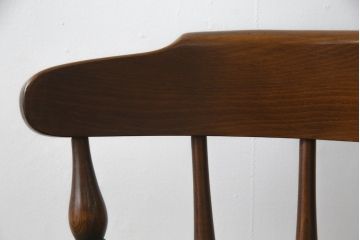 和製ビンテージ　飛騨家具　WINDS太平　ブナ材製のダイニングチェア(椅子、イス、板座チェア、ヴィンテージ)(R-079083)