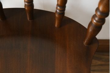 和製ビンテージ　飛騨家具　WINDS太平　ブナ材製のダイニングチェア(椅子、イス、板座チェア、ヴィンテージ)(R-079083)