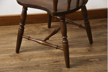 和製ビンテージ　飛騨家具　WINDS太平　ブナ材製のダイニングチェア(椅子、イス、板座チェア、ヴィンテージ)(R-079083)