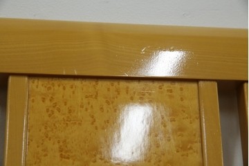 中古　美品!!　IDC大塚家具取り扱い　SPLENDOR(スプレンダー)　バーズアイメープル　洗練されたデザインが美しいダイニングチェア4脚セット　定価4脚で約23万円　(R-079089)