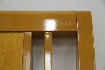 中古　美品!!　IDC大塚家具取り扱い　SPLENDOR(スプレンダー)　バーズアイメープル　洗練されたデザインが美しいダイニングチェア4脚セット　定価4脚で約23万円　(R-079089)