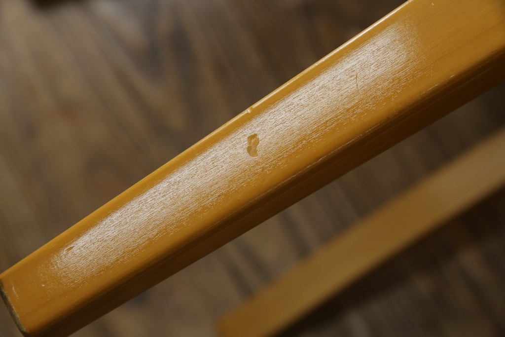 中古　美品!!　IDC大塚家具取り扱い　SPLENDOR(スプレンダー)　バーズアイメープル　洗練されたデザインが美しいダイニングチェア4脚セット　定価4脚で約23万円　(R-079089)