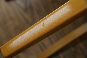 中古　美品!!　IDC大塚家具取り扱い　SPLENDOR(スプレンダー)　バーズアイメープル　洗練されたデザインが美しいダイニングチェア4脚セット　定価4脚で約23万円　(R-079089)