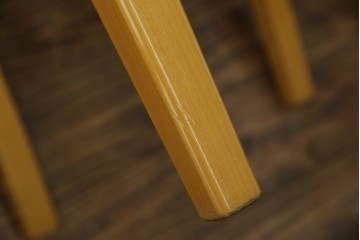 中古　美品!!　IDC大塚家具取り扱い　SPLENDOR(スプレンダー)　バーズアイメープル　洗練されたデザインが美しいダイニングチェア4脚セット　定価4脚で約23万円　(R-079089)