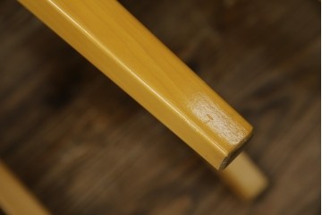 中古　美品!!　IDC大塚家具取り扱い　SPLENDOR(スプレンダー)　バーズアイメープル　洗練されたデザインが美しいダイニングチェア4脚セット　定価4脚で約23万円　(R-079089)