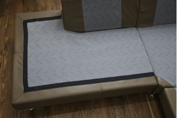 中古　美品　BoConcept(ボーコンセプト)　I.D.V.　洗練されたデザインが素敵なコーナーソファ(2人掛けソファ、3人掛けソファ、長椅子、カウチソファ、北欧)(定価約85万円)(R-079098)
