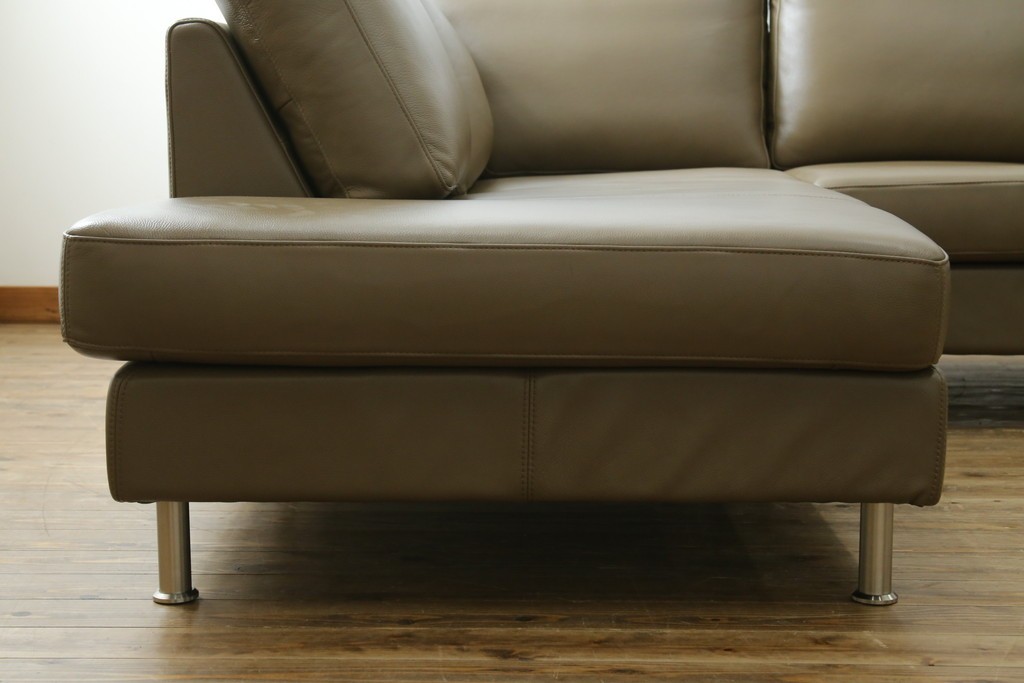 中古　デンマーク製　美品　BoConcept(ボーコンセプト)　I.D.V.　シンプルモダンなコーナーソファ　定価約85万円　(R-079098)